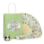 Pack abanico floral con estuche y mermelada - Imagen 2