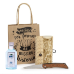 Regalos boda pack licor con navaja