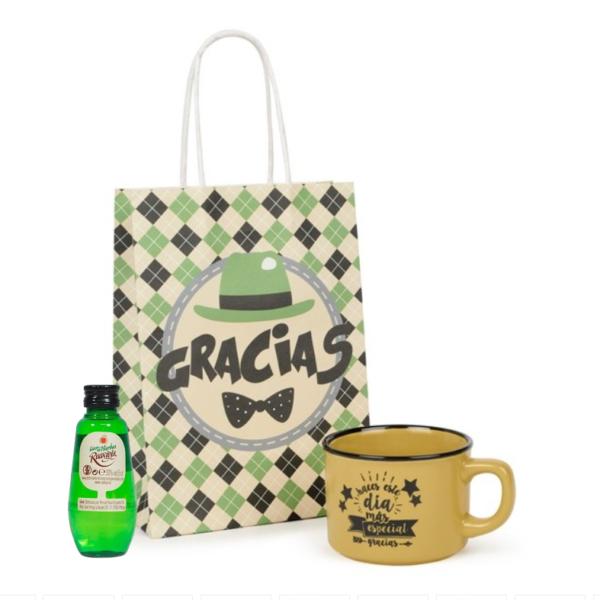 licor con taza gracias detalle para bodas