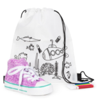 Mochila colorear y hucha bamba niña