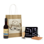 Pack vino y set de afeitado detalles de boda para hombres - Imagen 2