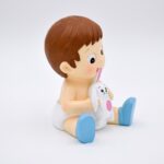 Figura para tarta bebé con conejito azul - Imagen 2
