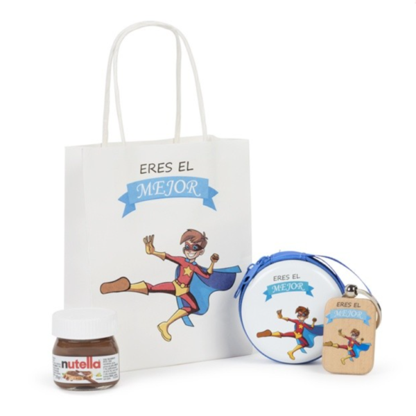 monedero llavero y nutella niño