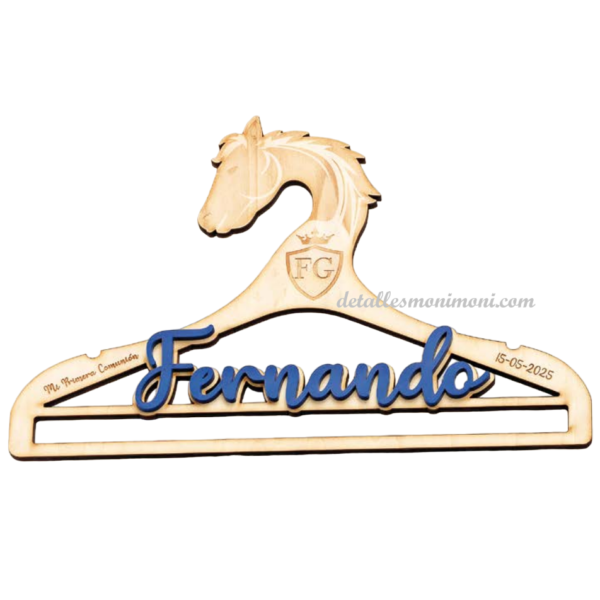 Percha personalizada comunión