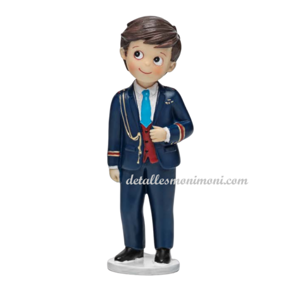 Muñeco de Comunión almirante para tarta