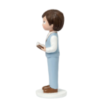 Figura tarta Comunión niño chaleco y biblia - Imagen 4