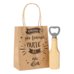 Abridor imán madera personalizado