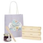 Pack de mermelada con posavasos palet en bolsa - Imagen 2