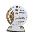 Calendario madera personalizado profesores