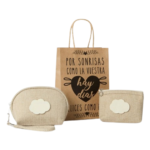 Pack monedero y portatodo natural - Imagen 2