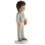 Figura tarta Comunión niño traje beige - Imagen 3