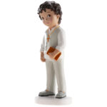 Figura tarta Comunión niño traje beige - Imagen 4
