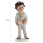 Figura tarta Comunión niño traje beige - Imagen 7