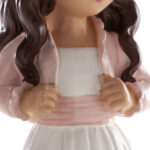 Figura tarta Comunión niña con chaqueta - Imagen 6