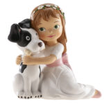 Niña Comunión con perro