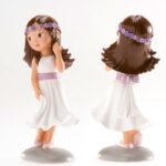 Figura Comunión niña lazo lila - Imagen 2