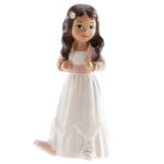 Figura tarta Comunión niña con chaqueta