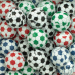 Balones de futbol chocolate