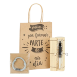 Pack boligrafo en estuche bambú y pulsera - Imagen 2