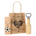 Pack abridor madera y llavero futbol - Imagen 2