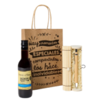 Pack boligrafo estuche bambú con vino - Imagen 2