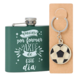 Pack petaca y llavero futbol