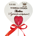 Corazón agradecimiento con piruleta - Imagen 2
