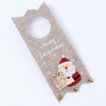 Adorno puerta Papa Noel y cascabeles 28,5cm - Imagen 2