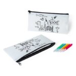 Estuche con mochila colorear y tres en raya - Imagen 3