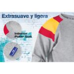 Sudadera bandera España hombro verde - Imagen 3