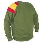 Sudadera bandera España hombro verde - Imagen 2