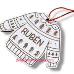Jersey Navideño personalizado madera - Imagen 2