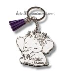 Llavero Elefante Personalizado para Bautizo - Imagen 2